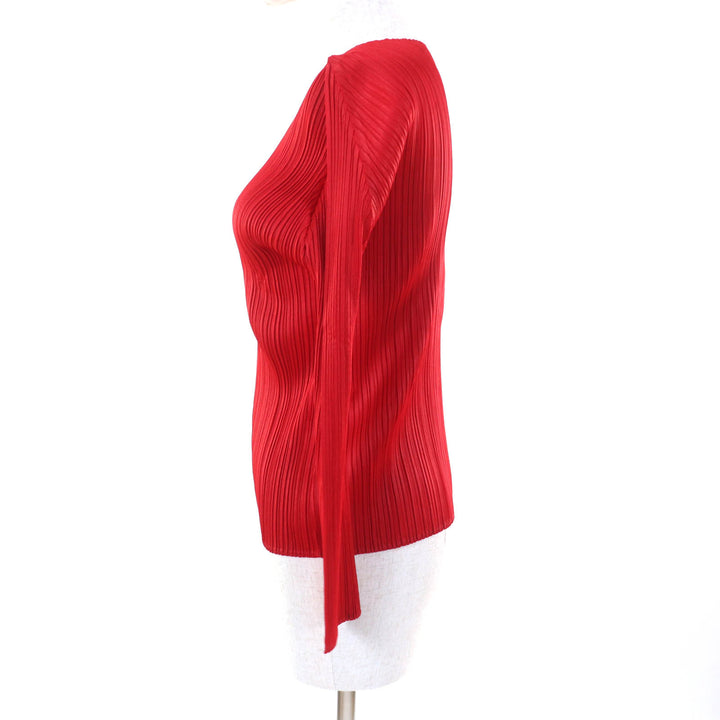 Excellent PLEATS PLEASE T-shirt Red polyester Women 3 PP41-JK501