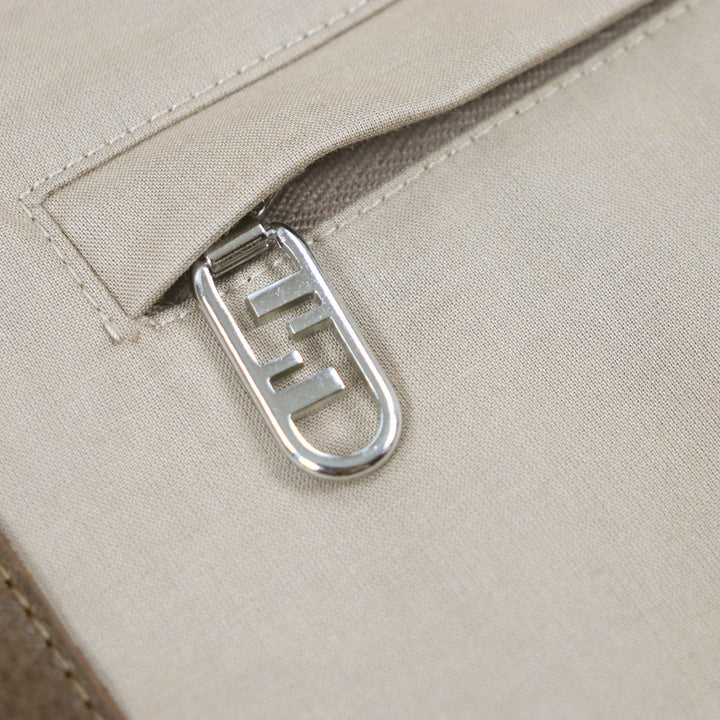 Pristine FENDI trench coat beige cotton mens 50 FF0741
