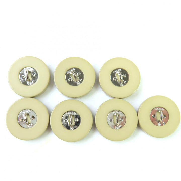 Great CHANEL COCO Mark button 7 pieces beige Women
