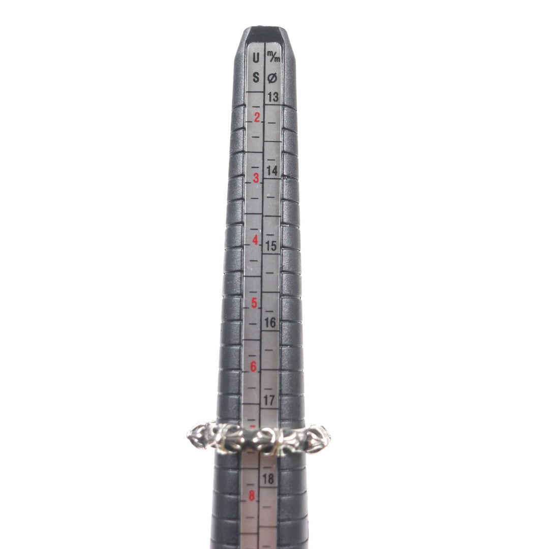 Great CHROME HEARTS Ring Cross band ring Silver 925 mens