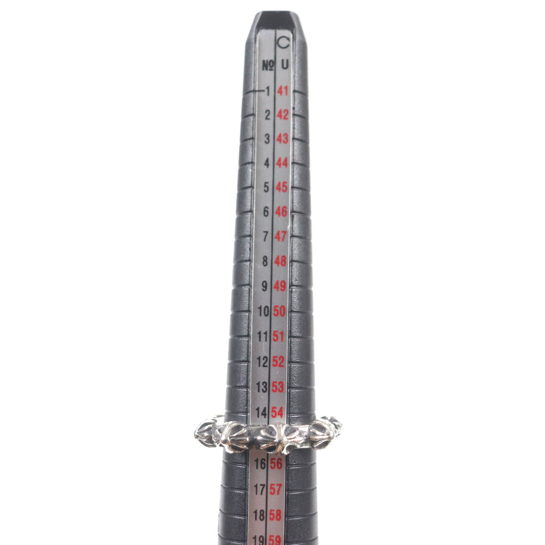 Great CHROME HEARTS Ring Cross band ring Silver 925 mens