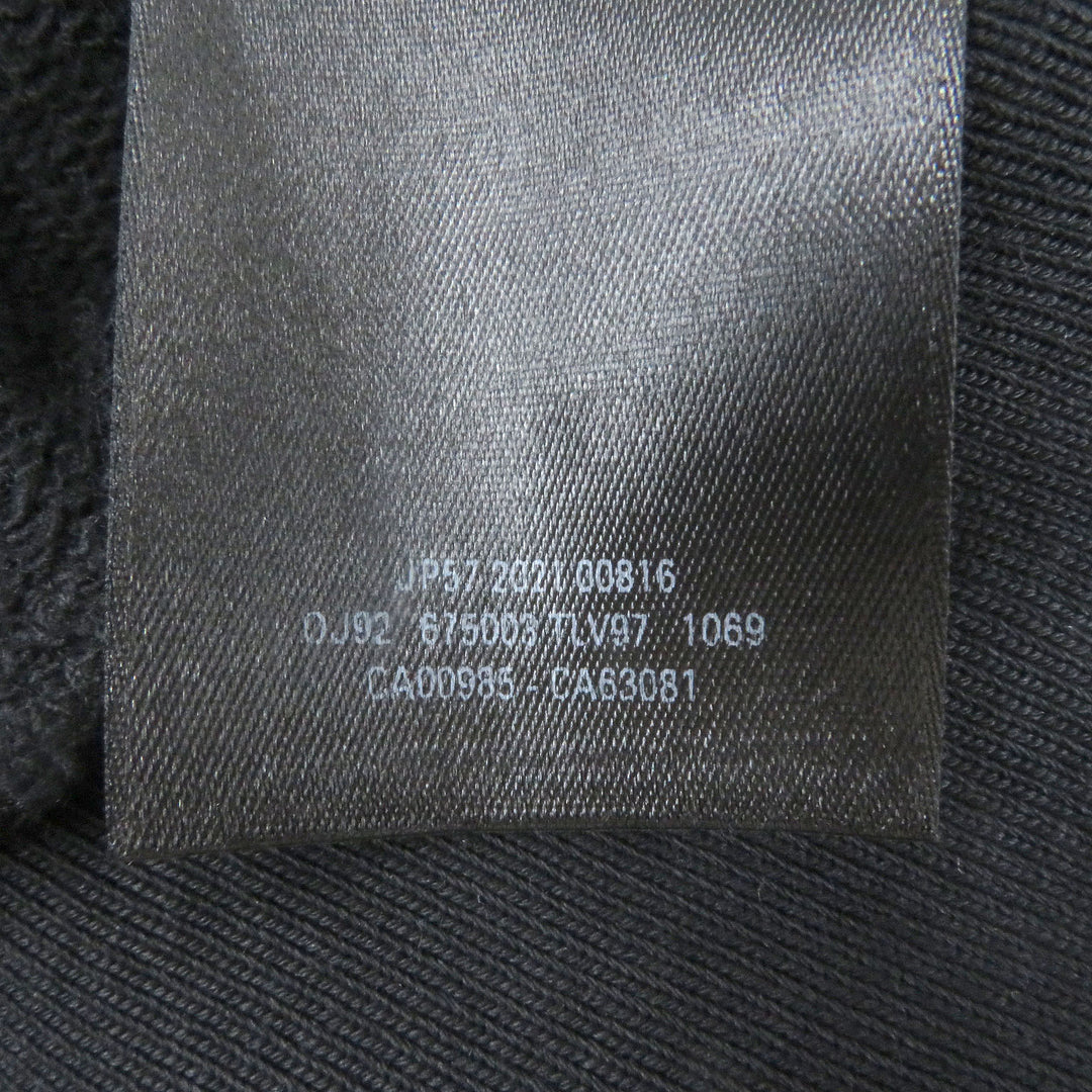 Great BALENCIAGA hoodie Logo embroidered pullover hoodie black cotton mens 1