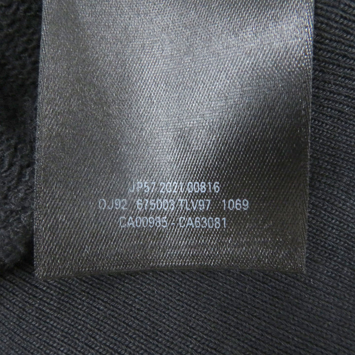 Great BALENCIAGA hoodie Logo embroidered pullover hoodie black cotton mens 1