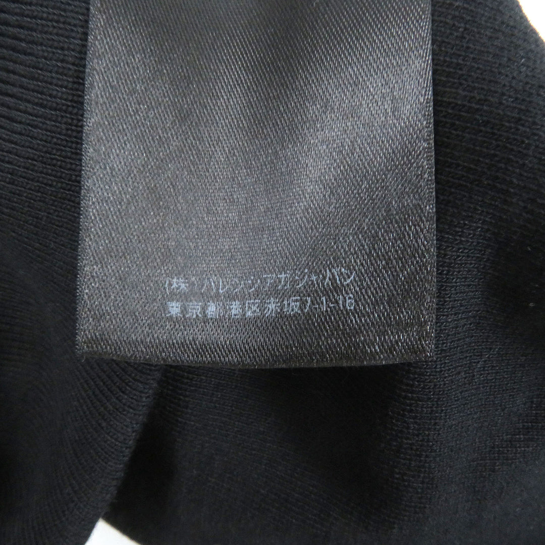 Great BALENCIAGA hoodie Logo embroidered pullover hoodie black cotton mens 1