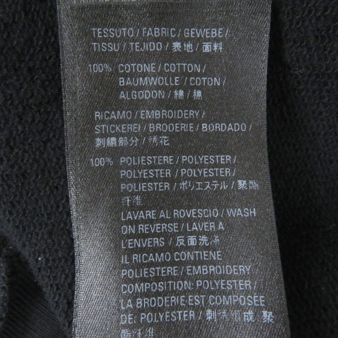 Great BALENCIAGA hoodie Logo embroidered pullover hoodie black cotton mens 1