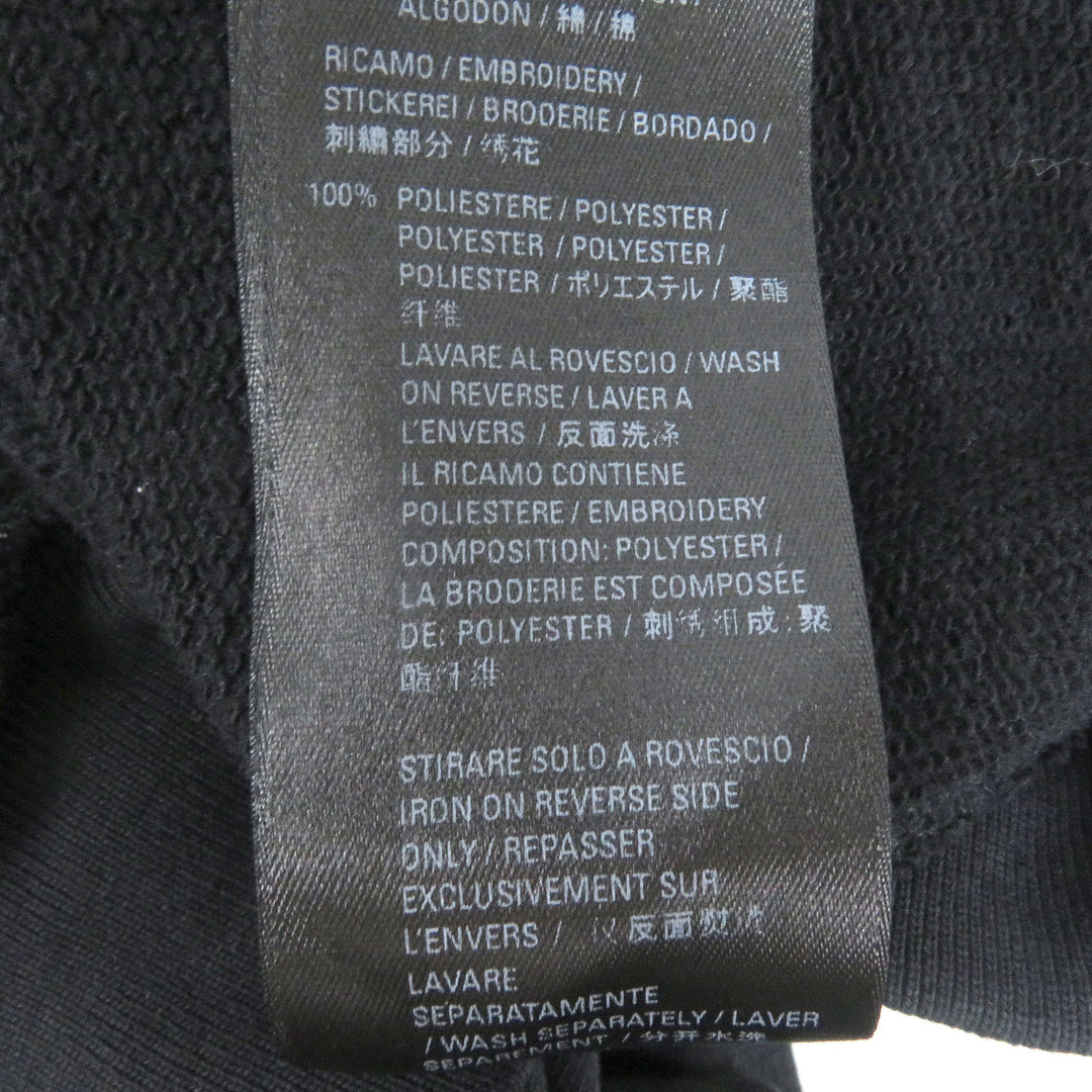 Great BALENCIAGA hoodie Logo embroidered pullover hoodie black cotton mens 1