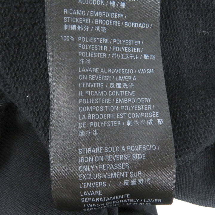 Great BALENCIAGA hoodie Logo embroidered pullover hoodie black cotton mens 1