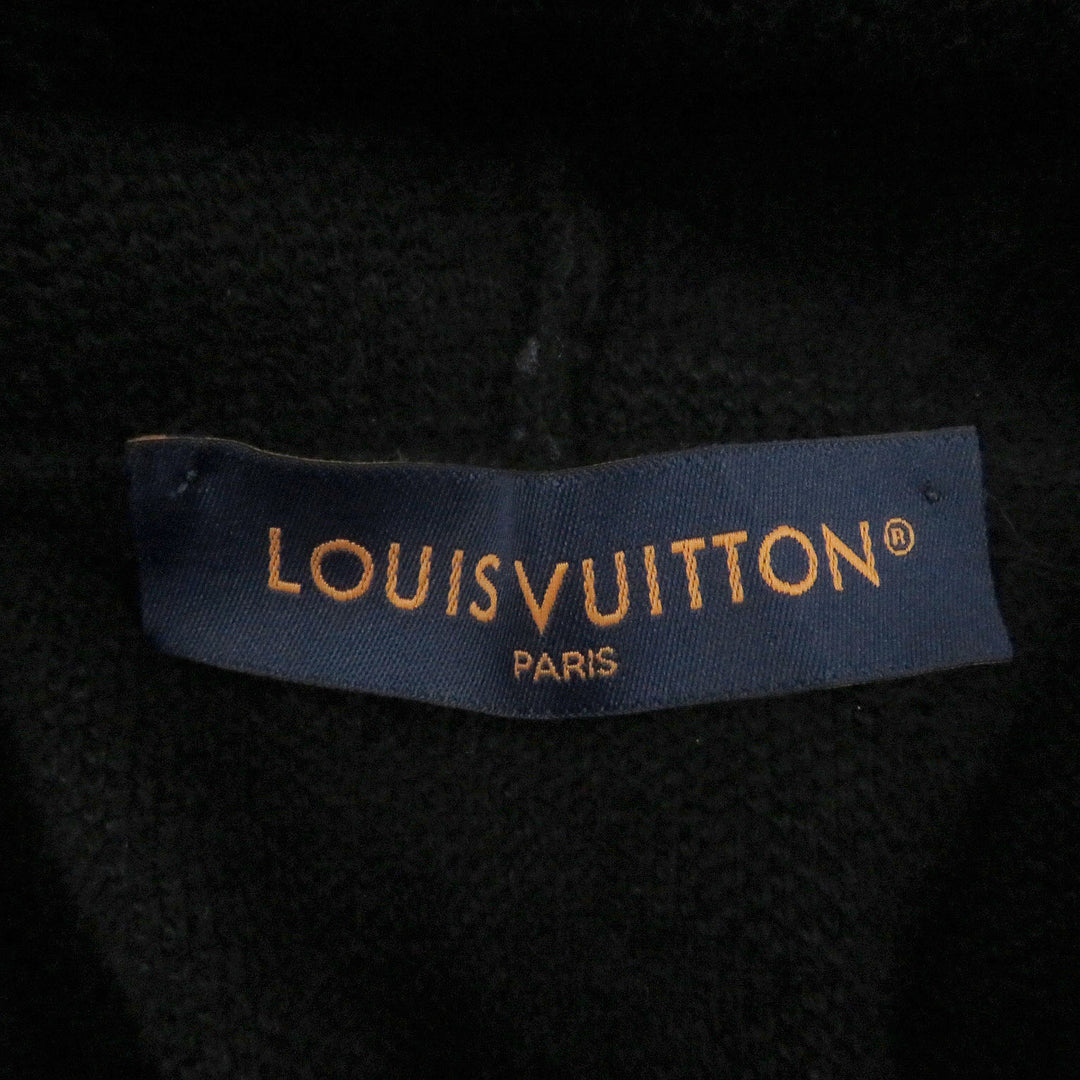 LOUIS VUITTON hoodie Graphic Jacquard Hoodie Monogram knit black wool