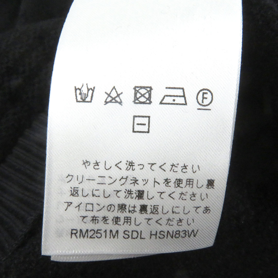 LOUIS VUITTON hoodie Graphic Jacquard Hoodie Monogram knit black wool