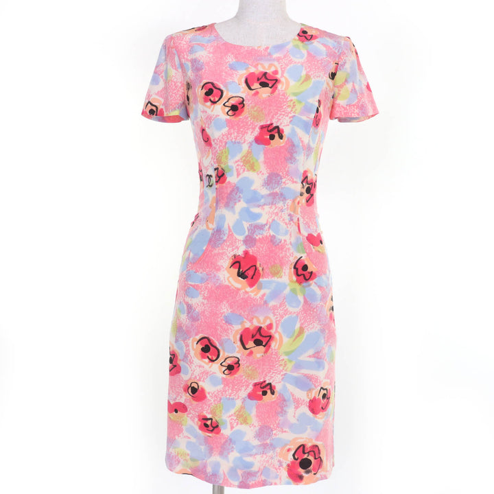 Very Good CHANEL one piece COCO MarkPattern Short Sleeve multicolor 36 97P