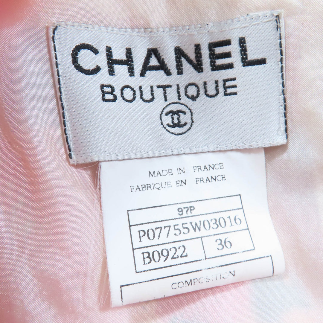 非常に良い CHANEL ワンピース COCO マーク柄 半袖 マルチカラー 36 97P P07755W03016