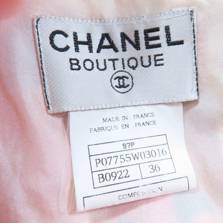 非常に良い CHANEL ワンピース COCO マーク柄 半袖 マルチカラー 36 97P P07755W03016