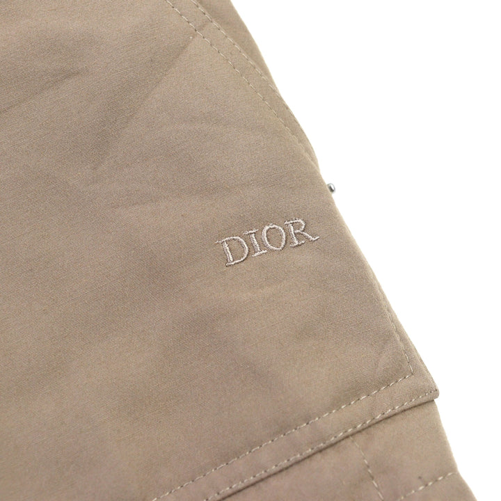Excellent DIOR Jacket Logo embroidery, logo lining, leather color, cotton 44