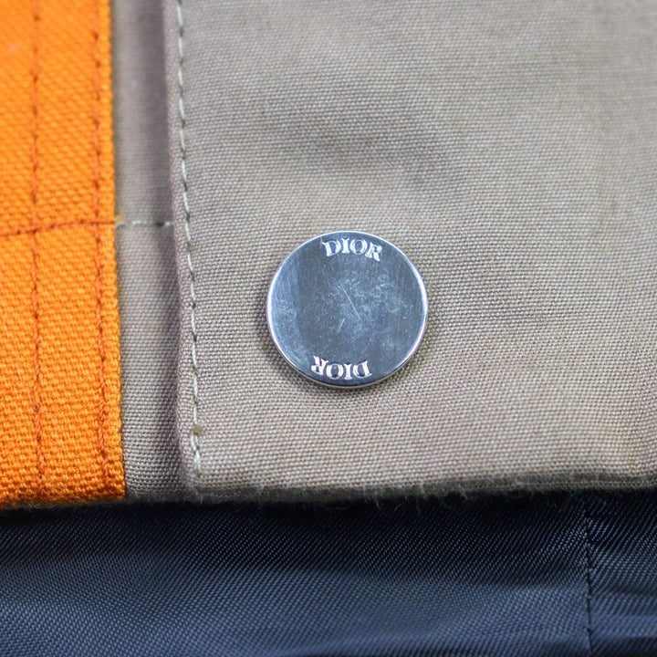 Excellent DIOR Jacket Logo embroidery, logo lining, leather color, cotton 44