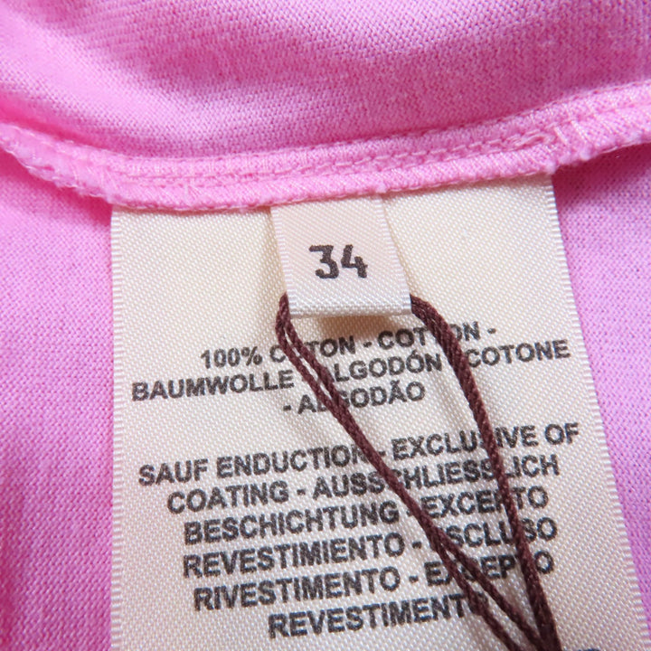 Excellent HERMES Short sleeve T-shirt Canoe Chne Dunkel pink cotton Women 34