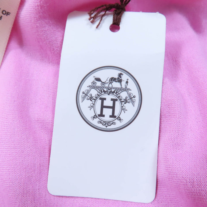 Excellent HERMES Short sleeve T-shirt Canoe Chne Dunkel pink cotton Women 34