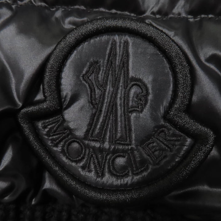 Pristine MONCLER Down vest GILET TRICOT Knit switching design with logo patch XS
