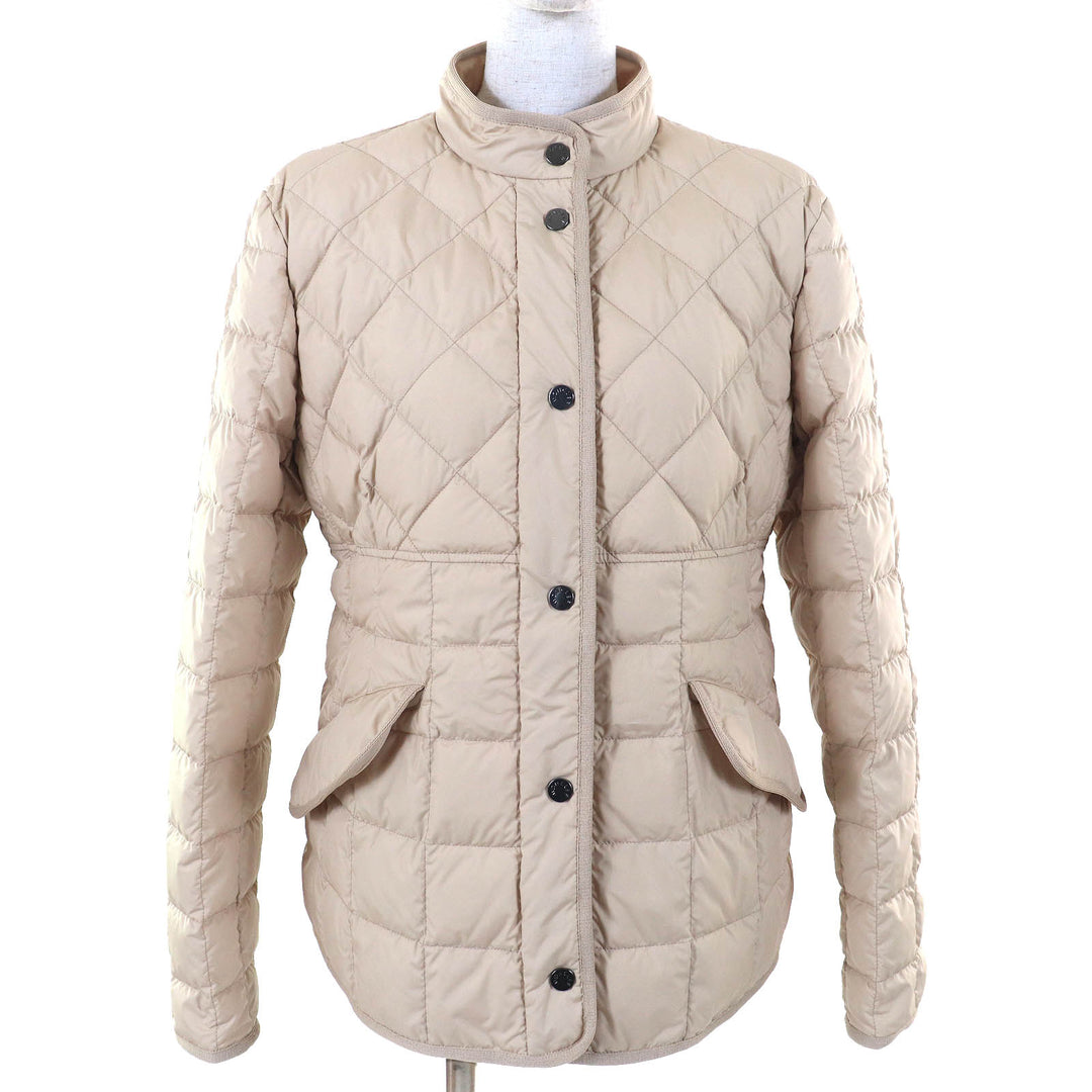 MONCLER ダウンジャケット COURLIS ロゴパッチ キルティング ライトサンドベージュ レディース 2
