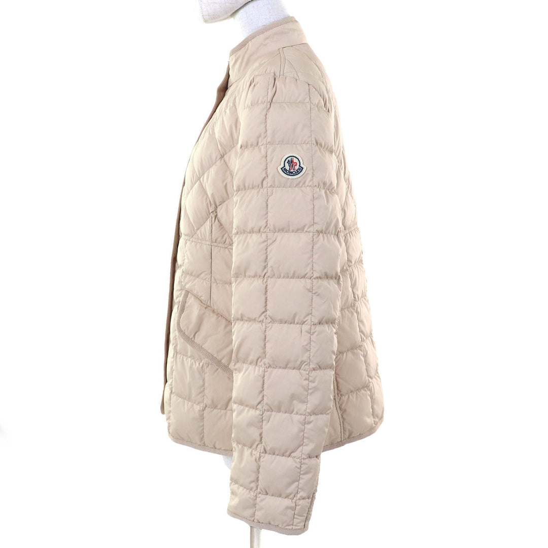 MONCLER ダウンジャケット COURLIS ロゴパッチ キルティング ライトサンドベージュ レディース 2