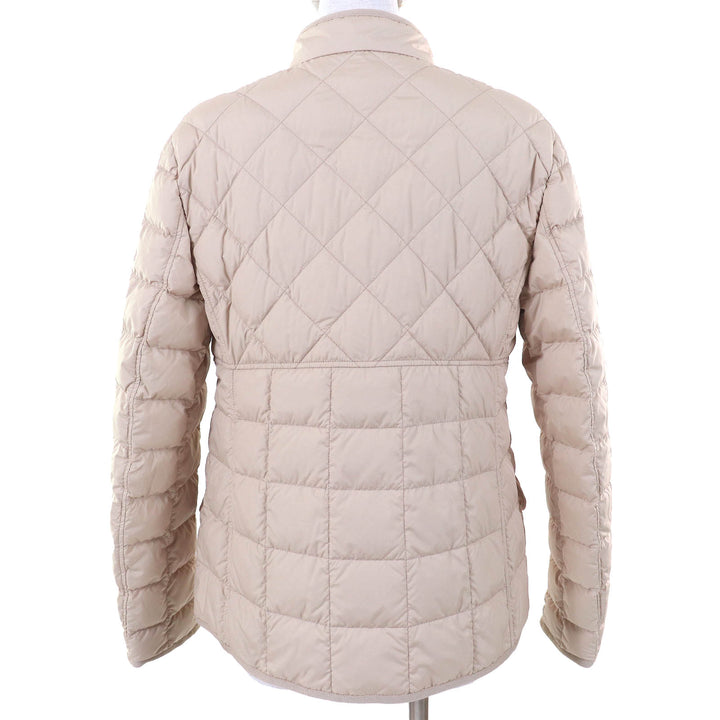 Pristine MONCLER Down jacket COURLIS Logo patch quilted light Sand beige Women 2