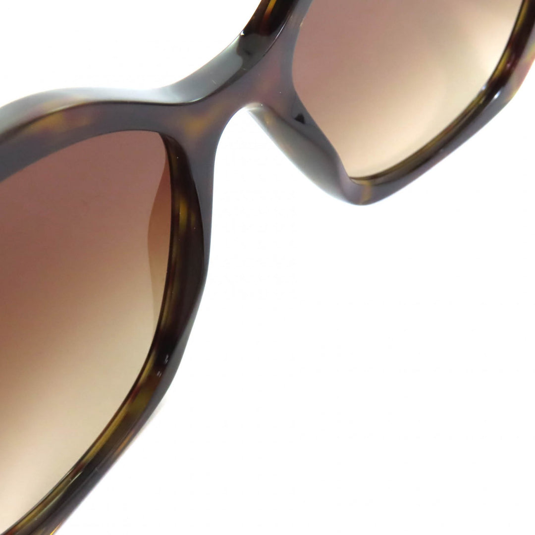 Excellent PRADA sunglasses Tortoiseshell pattern with logo Brown Women SPR19Z