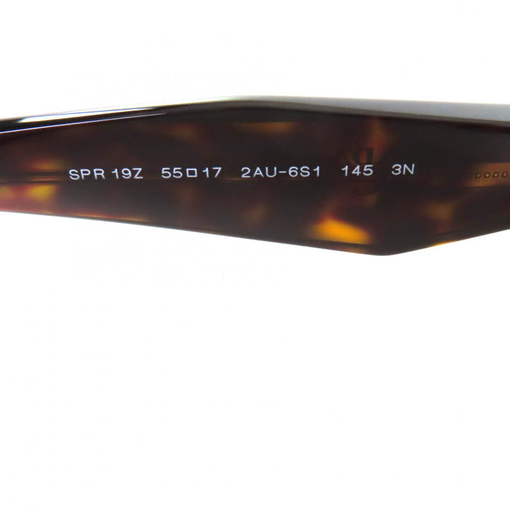 Excellent PRADA sunglasses Tortoiseshell pattern with logo Brown Women SPR19Z
