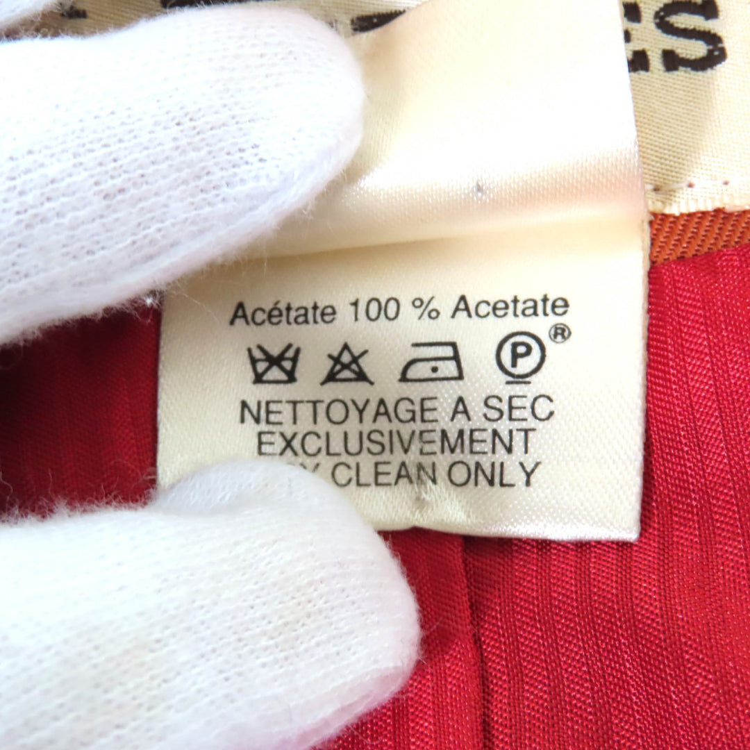 Excellent HERMES jacket LE CARNAVAL DE VENISE With logo button Multi silk 40