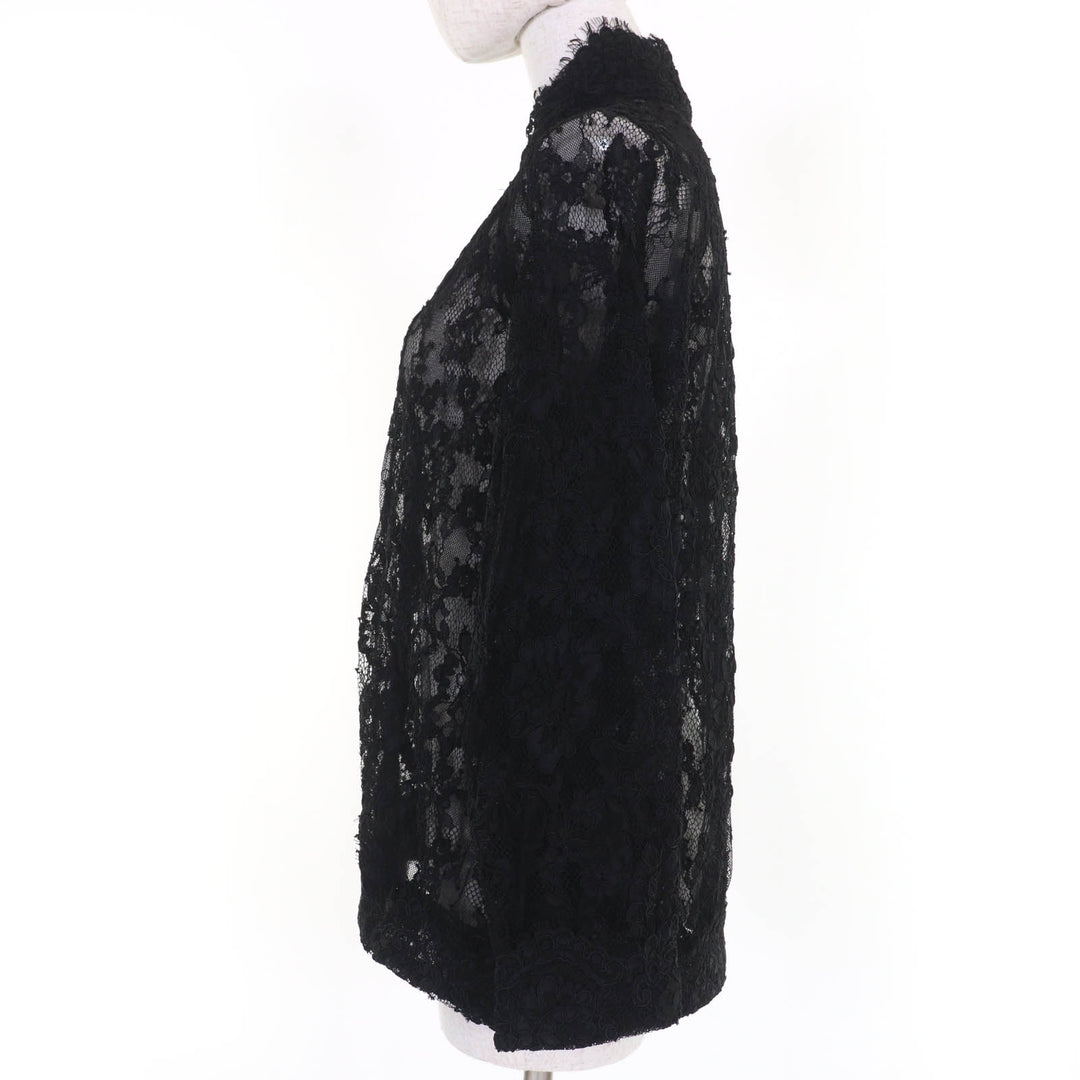 Excellent ERMANNO SCERVINO Jacket Zip Up Lace black Nylon Women 42