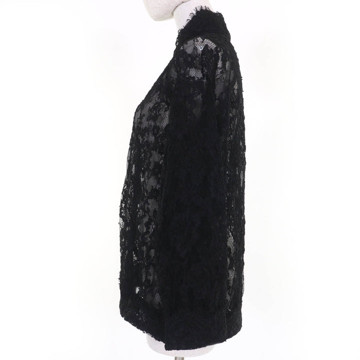 Excellent ERMANNO SCERVINO Jacket Zip Up Lace black Nylon Women 42