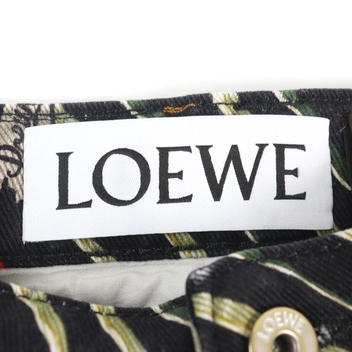 素晴らしいLOEWE×Paulas Ibizaフィッシャーマンズパンツ（刺繍ロゴ入り）メンズ44 H2282480IB