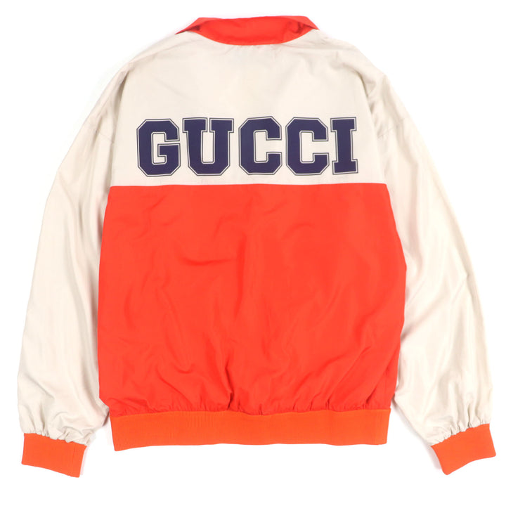 素晴らしい GUCCI ナイロンジャケット ベージュオレンジ ポリエステル S 693017
