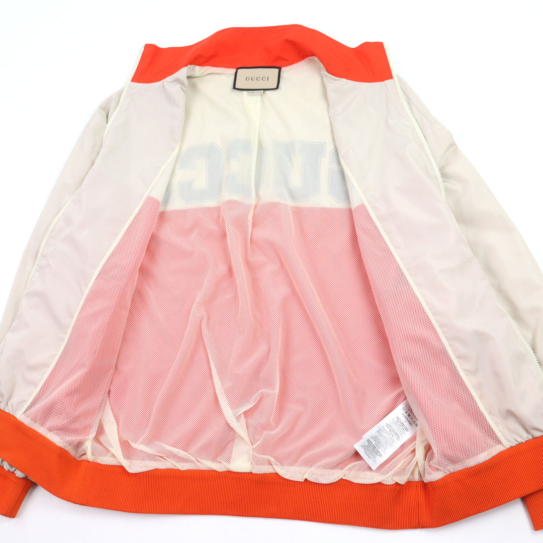 Excellent GUCCI Nylon jacket Beige orange polyester S 693017