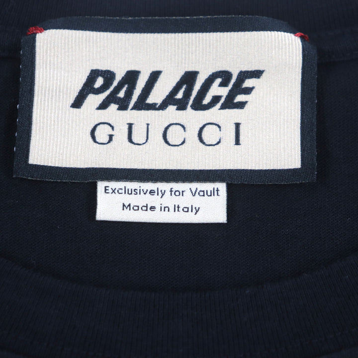 素晴らしい GUCCI Palace 半袖 Tシャツ ブラック コットン メンズ XS 548334