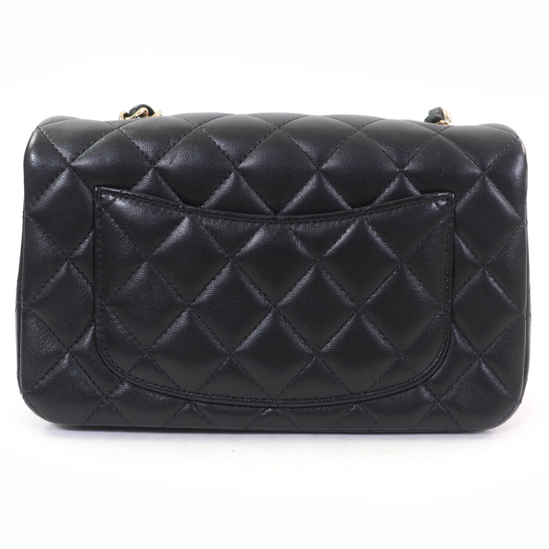 Pristine CHANEL Shoulder Bag Mini Matrasse20 Random Serial Chain lambskin A69900
