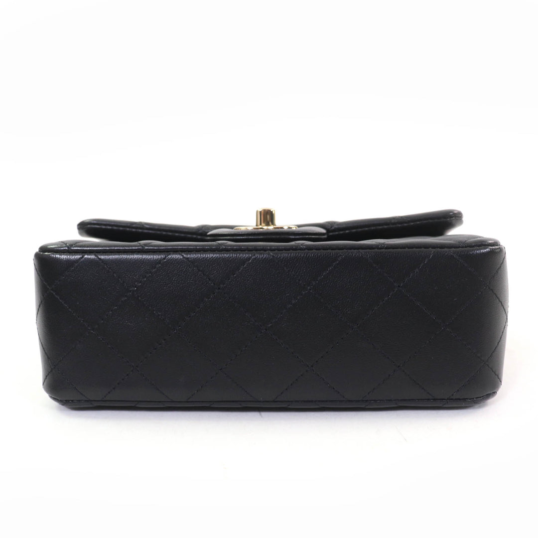 Pristine CHANEL Shoulder Bag Mini Matrasse20 Random Serial Chain lambskin A69900