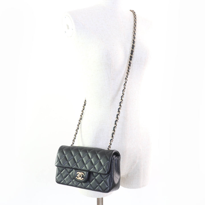 Pristine CHANEL Shoulder Bag Mini Matrasse20 Random Serial Chain lambskin A69900