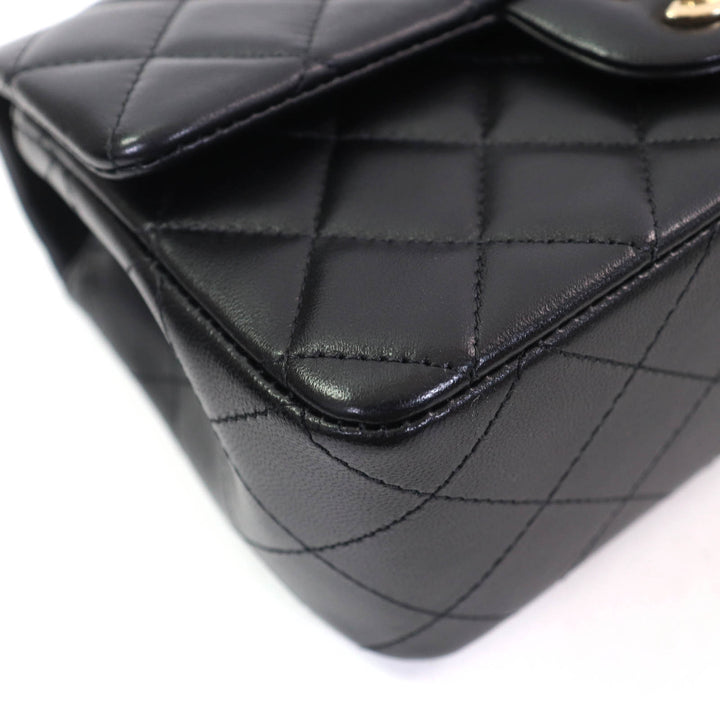 Pristine CHANEL Shoulder Bag Mini Matrasse20 Random Serial Chain lambskin A69900