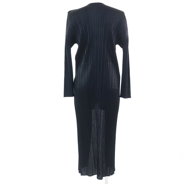 PLEATS PLEASE ジャケット 長袖 カーディガン ブラック ポリエステル レディース 2 PP55-JA102 美品