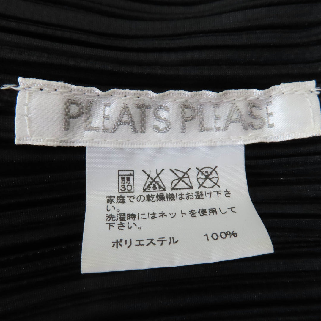 PLEATS PLEASE ジャケット 長袖 カーディガン ブラック ポリエステル レディース 2 PP55-JA102 美品