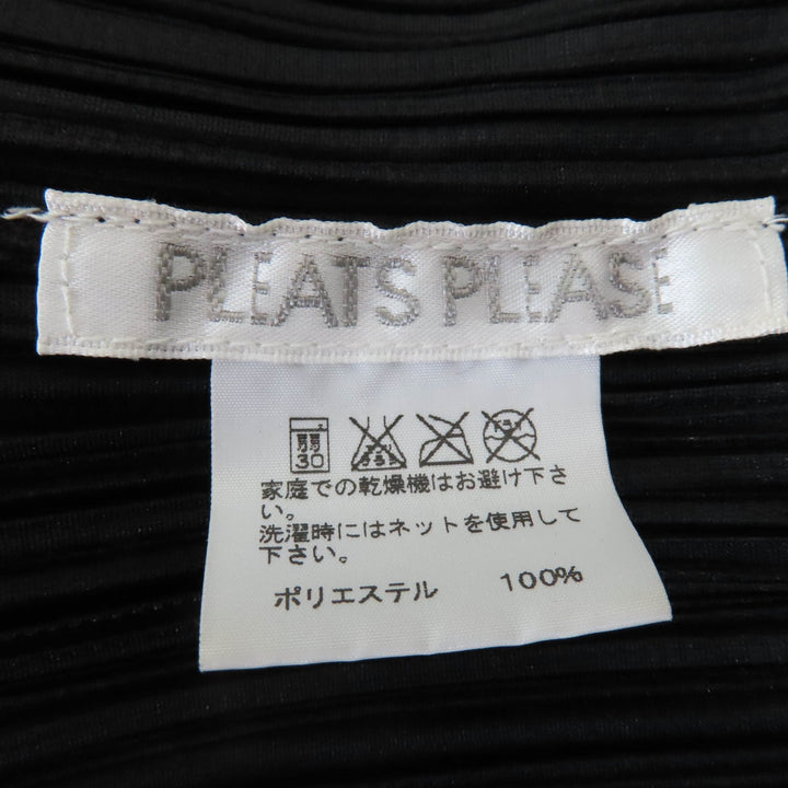 PLEATS PLEASE ジャケット 長袖 カーディガン ブラック ポリエステル レディース 2 PP55-JA102 美品