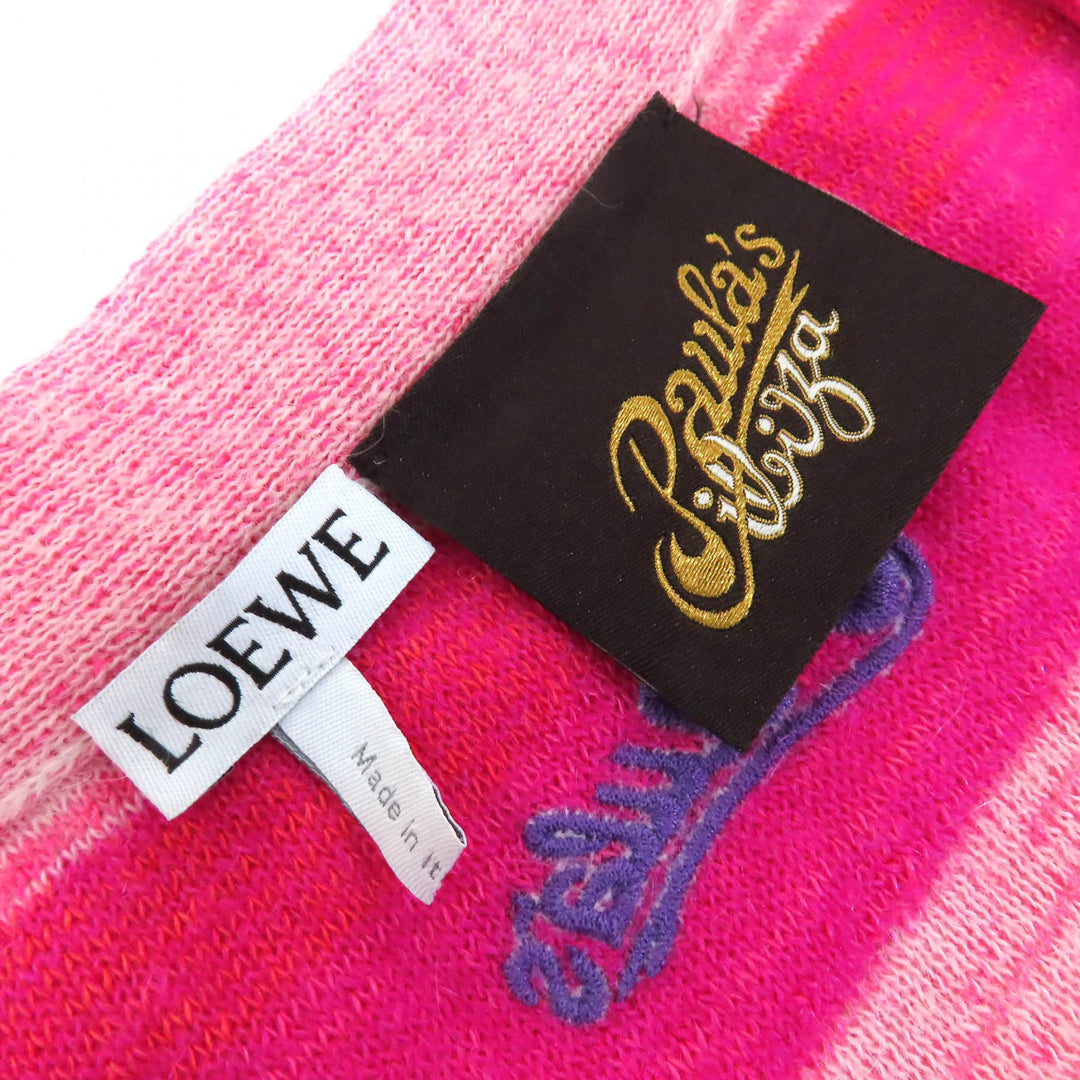 Excellent LOEWE×Paulas Ibiza cardigan Embroidered logo, Women M S616333X63