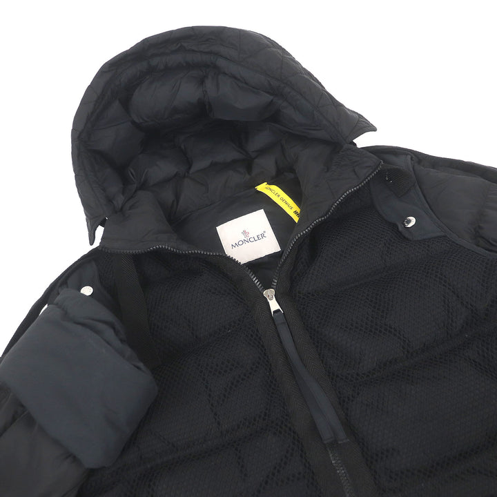 素晴らしい MONCLER GENIUS 2 1952 Valextra ジャケット NARVALONG 2WAY ダウンコート ブラック