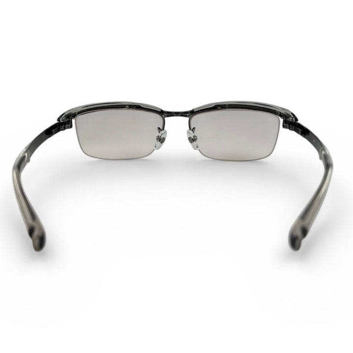 Excellent 999.9 sunglasses Sandwichman Date Mikio wears Cancer metallic titanium