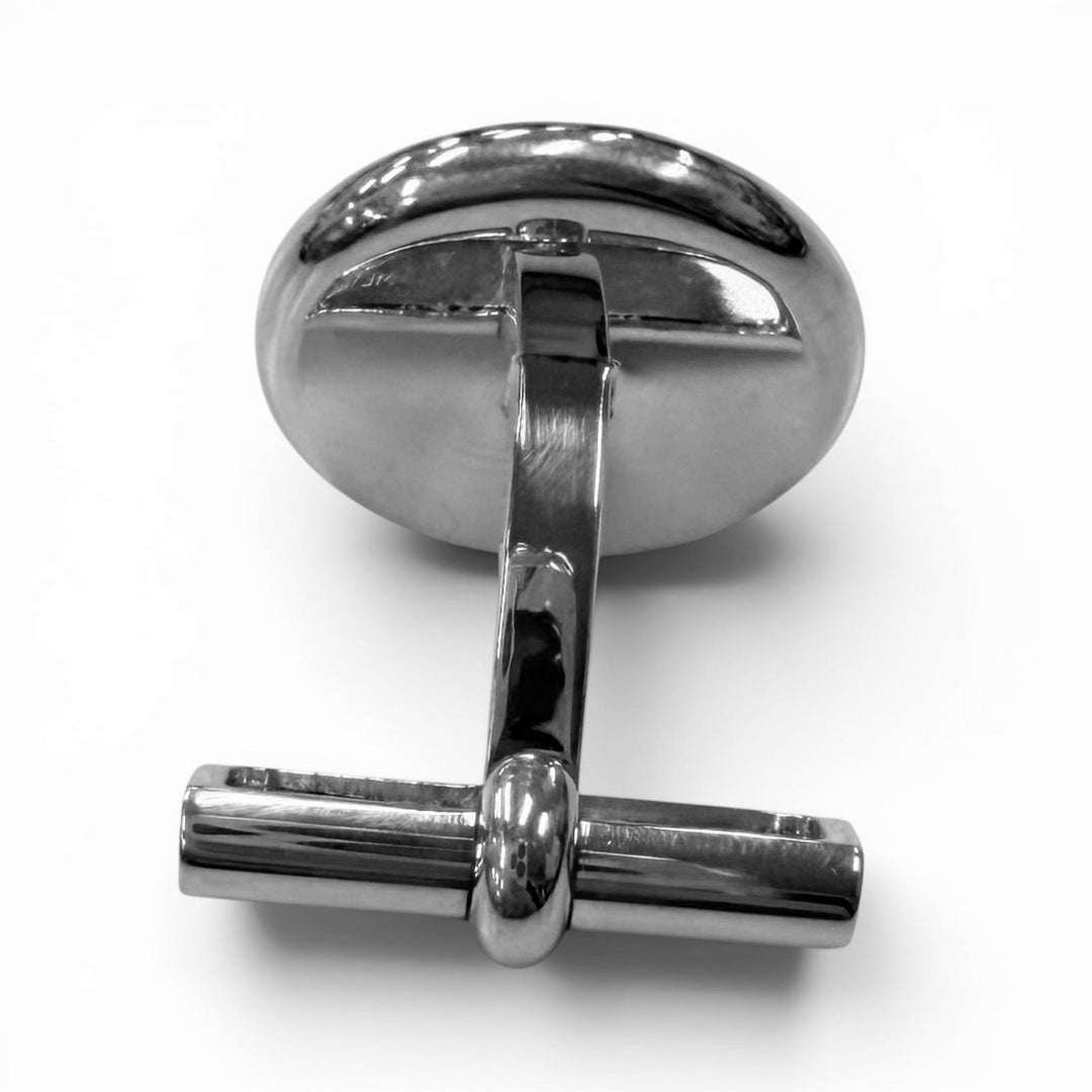 Excellent HERMES Cufflinks cufflinks Serie motif Crude Cell Silver AG925 mens
