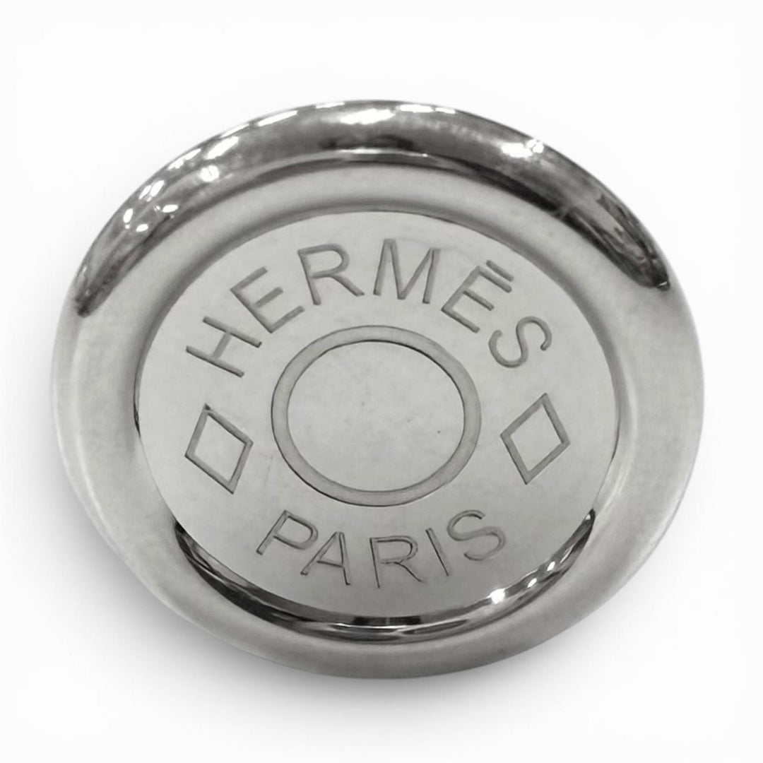 Excellent HERMES Cufflinks cufflinks Serie motif Crude Cell Silver AG925 mens