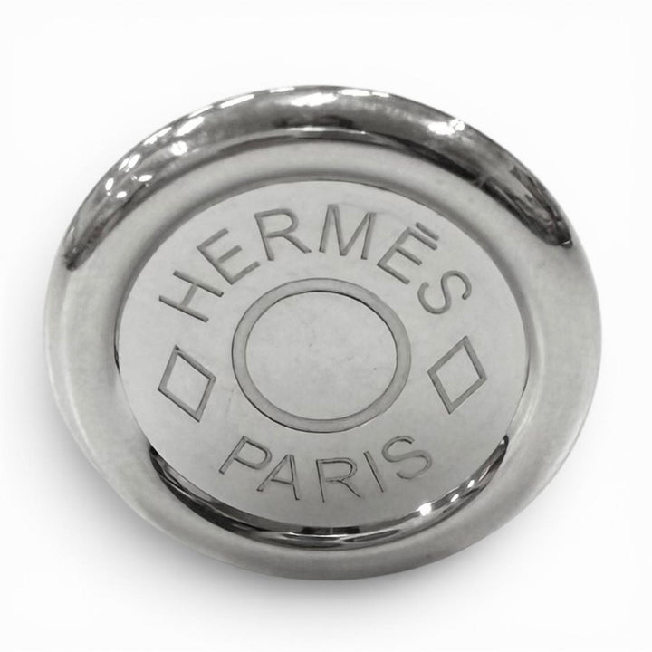 Excellent HERMES Cufflinks cufflinks Serie motif Crude Cell Silver AG925 mens