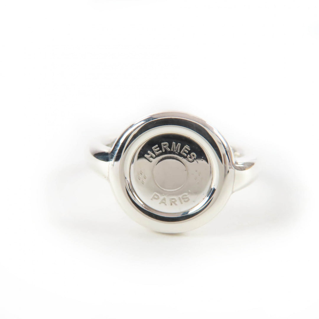 Excellent HERMES Ring Serie Metal Silver AG925 Women