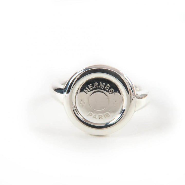Excellent HERMES Ring Serie Metal Silver AG925 Women