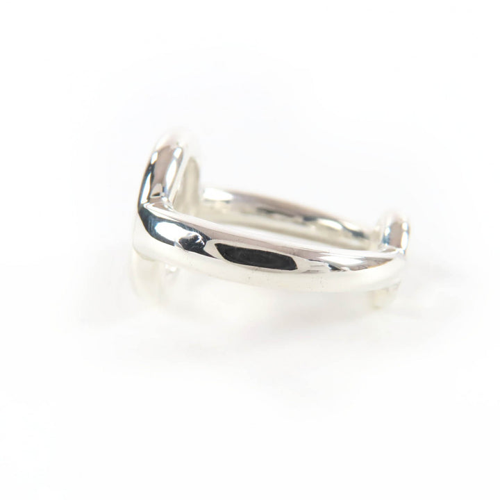 Excellent HERMES Ring Serie Metal Silver AG925 Women