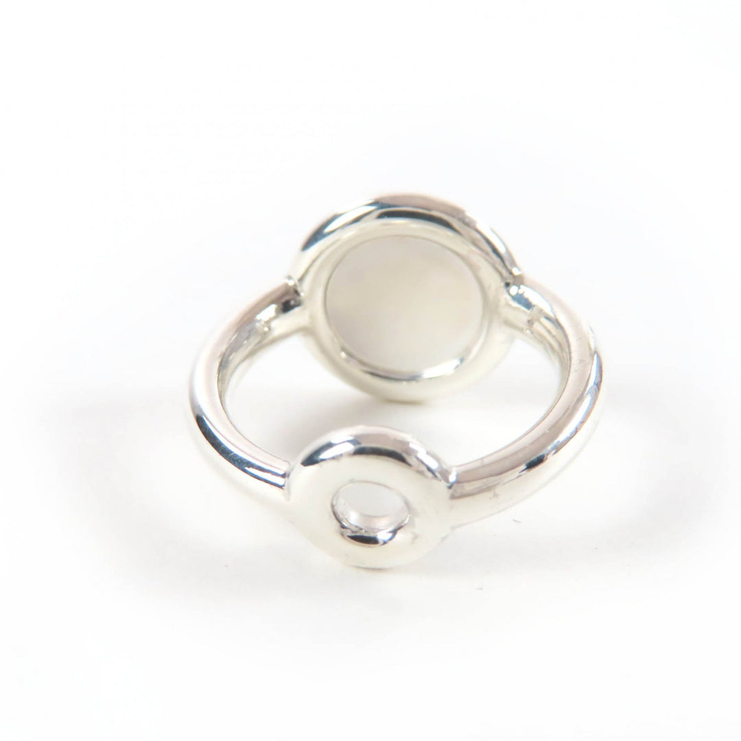 Excellent HERMES Ring Serie Metal Silver AG925 Women